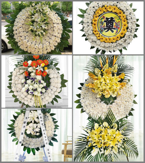 山西晋城城区西上庄街道山西底村花圈速递